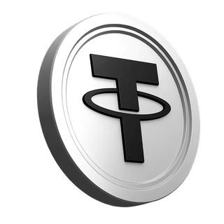 Dans la section confiance de la communauté de trading, élément de la pièce Tether USDT